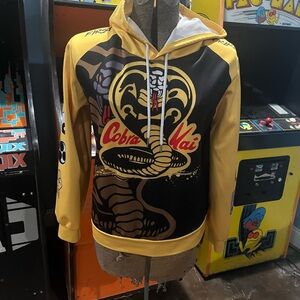 Cobra Kai Yellow and Black Hoodie